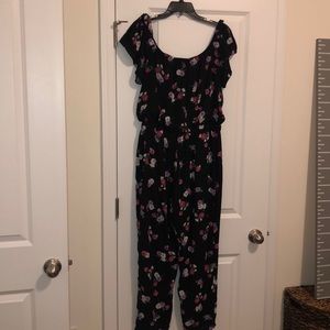 Express off the shoulder floral romper